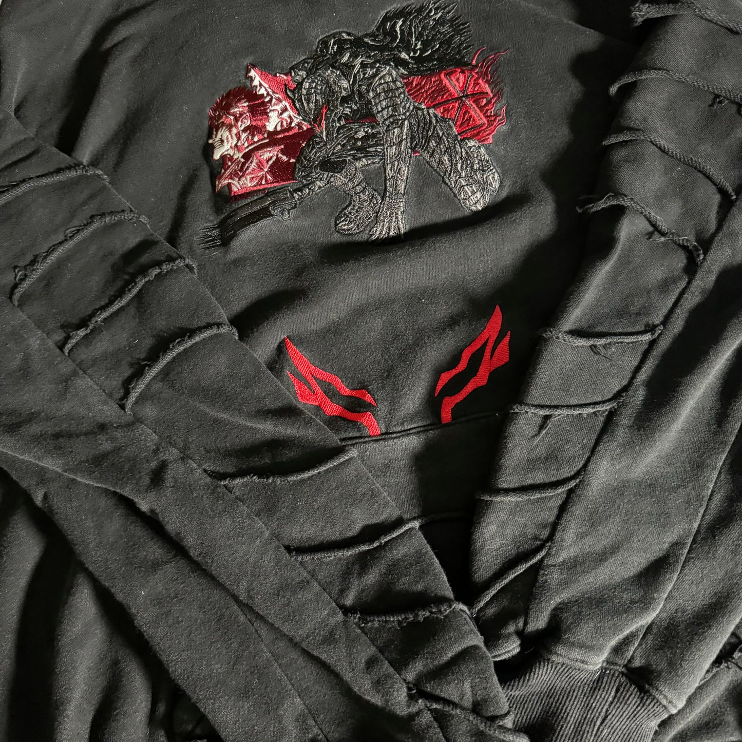 Double sided hoodie large