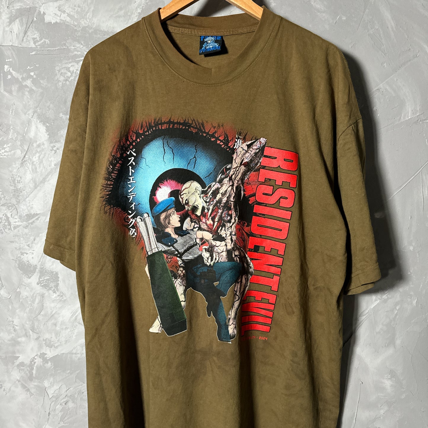 Single sided green dyed shirt