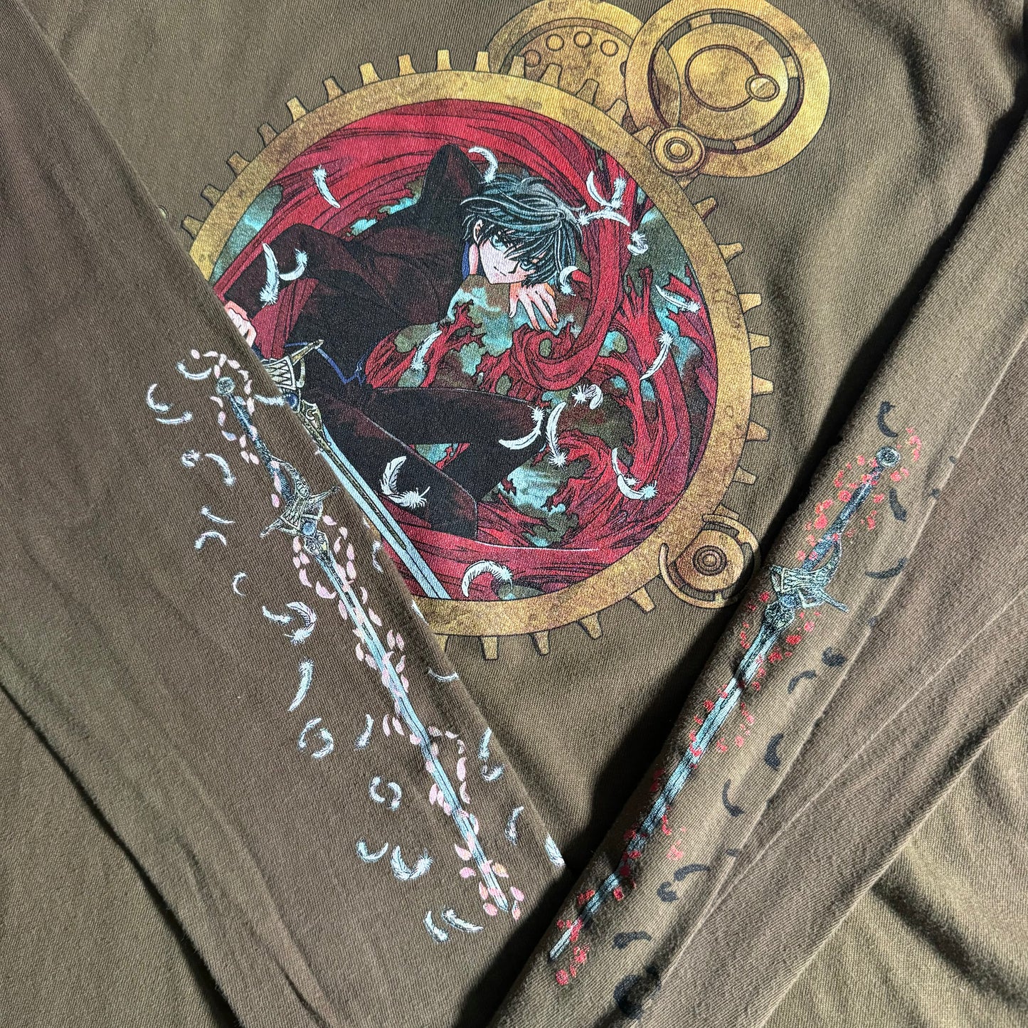 Double sided longsleeve shirt large