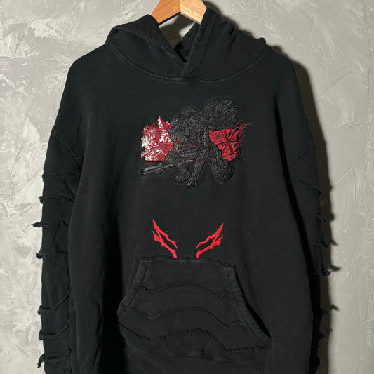 Double sided hoodie large