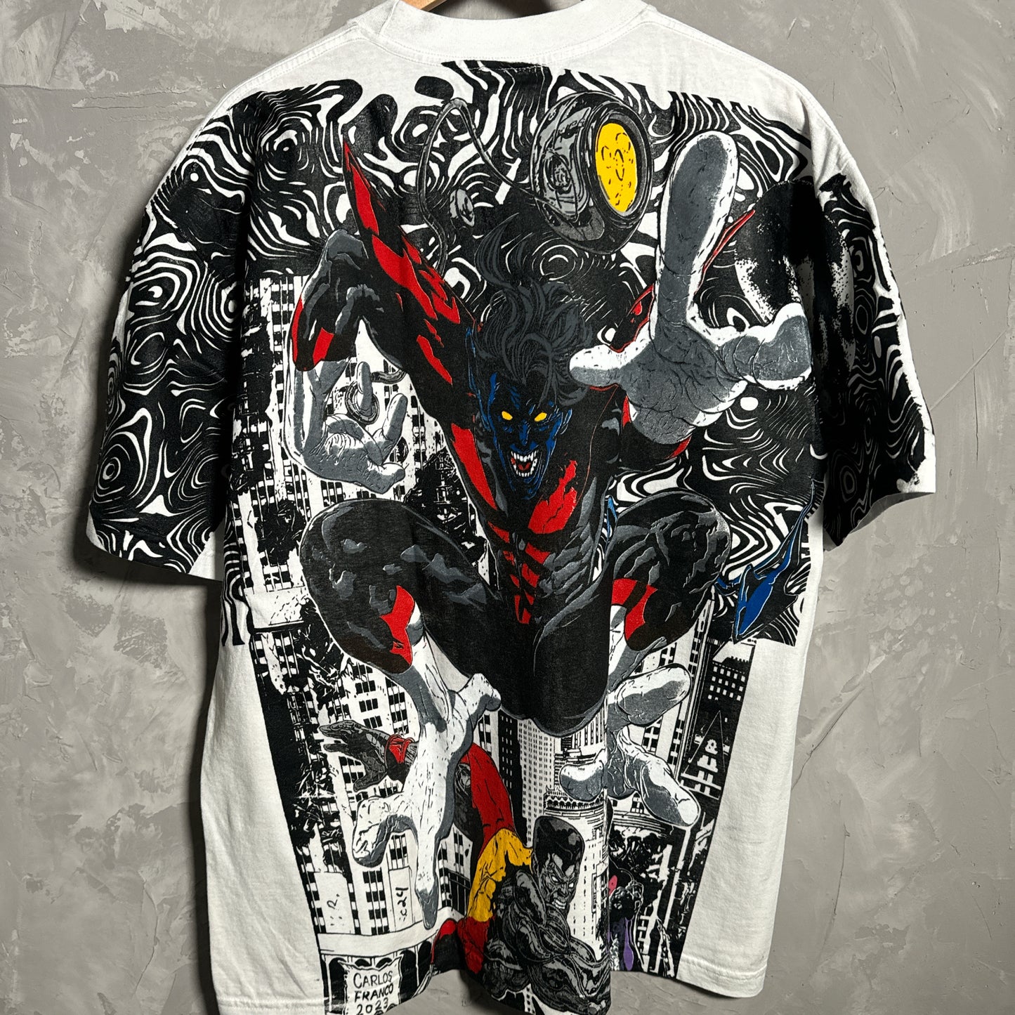 Double sided all over print shirt large
