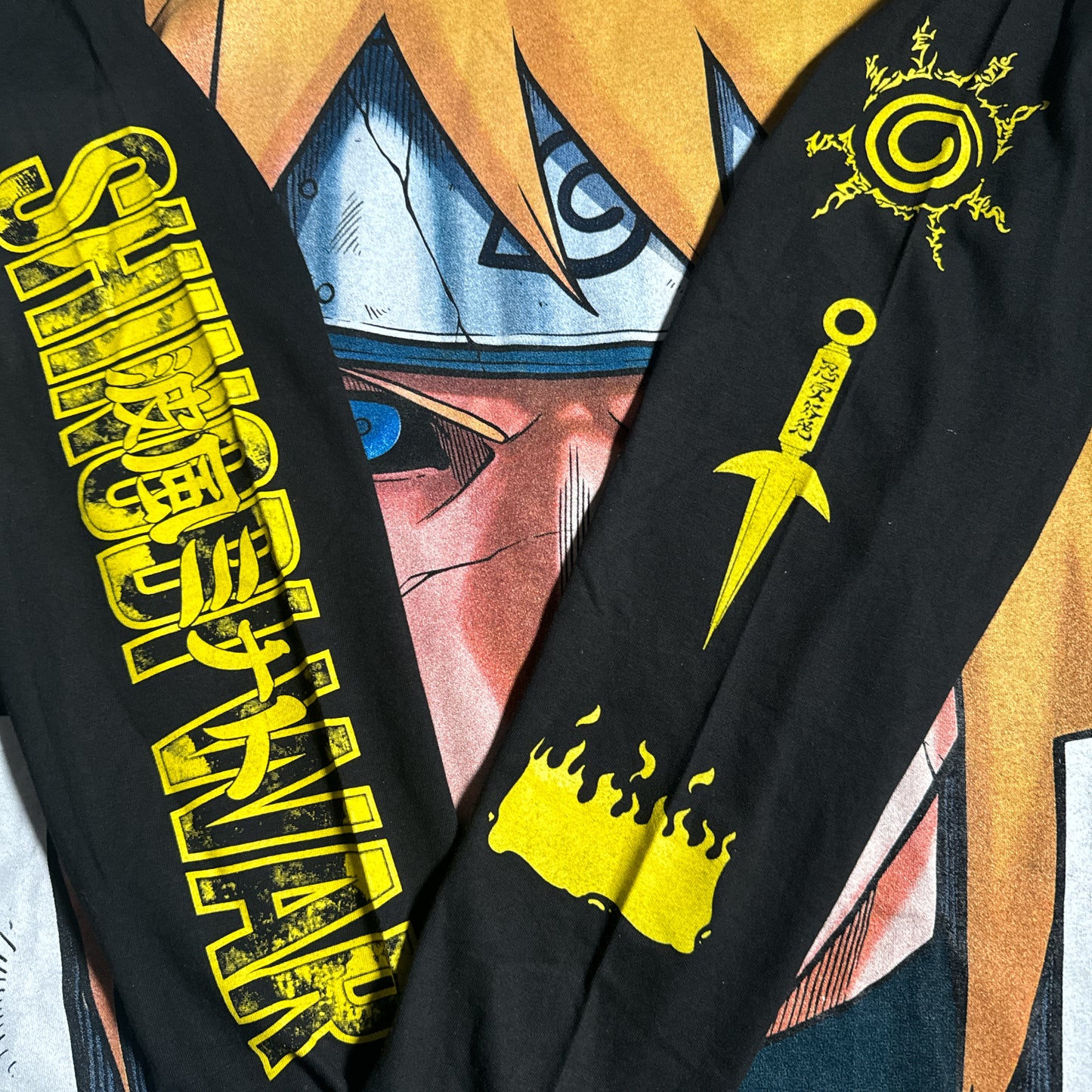 Double sided longsleeve shirt large